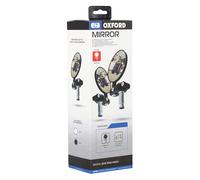 Oxford Bar End Mirrors Set Black