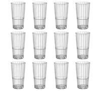 Oxford Bar Stacking Highball Glasses - 395ml - Clear - Pack of 12 Bormioli Rocco Clear One Size