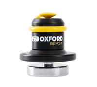 Oxford Beast Lock LK121 | High Security Motorcycle Front Disc Brake Immobiliser, Black/Yellow, One Size