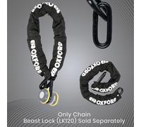 Oxford Beast LK126 Solid Motorbike Security Strongest Lock Chain x 1.5m 22mm