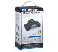Oxford Beast Motorcycle Motorbike Ground Anchor Black