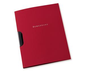 Oxford Bewerbungsmappe A4, aus Karton, Klemm-Mappe, bordeaux, 10er Pack