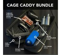 Oxford Bicycle Cage Bundle with Tubeless Repair Kit Pocket Tool Micro Inflator CO2 Top Ups