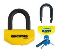 Oxford Big Boss 16 mm Disc Lock Motorcycle Padlock Ultra Strong Yellow