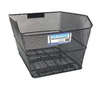 Oxford Mesh Rear Pannier Rack Basket With Fittings Black