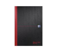 Oxford Black N Red Hardback Casebound Recycled Notebook 192 Pages A4