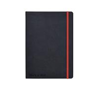 Oxford Black N' Red, Journal, A5 Notebook Casebound, Lined & Numbered, 144 Page
