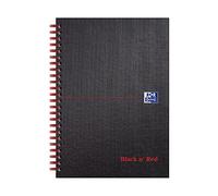 OXFORD Notebook A5 Ruled Spiral Bound Cardboard Black 140 Pages