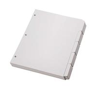 Oxford Blank Write On Binder Dividers, 1/5 Cut Tabs, 3 Hole Punch Dividers in 5 Tab Sets, 100 Dividers, 20 Sets, White (89981)