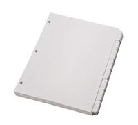 Oxford Blank Write On Binder Dividers, 1/8 Cut Tabs, 3 Hole Punch Dividers in 8 Tab Sets, 80 Dividers, 10 Sets, White (89982)