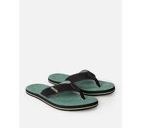 Oxford Bloom Open Toe Flip Flops in Blue Lagoon
