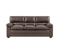 Oxford Bonded Leather Sofa - 3 Seater Bravich LTD Dark Brown 3 Seater