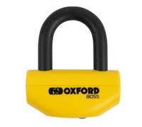 Oxford Boss 12.7mm Disc Lock Double Locking Anti-pick Sold Secure GOLD - Yellow