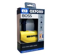 Oxford Boss 14mm Motorcycle Motorbike Scooter Disc Lock Yellow