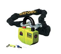 Oxford Boss Alarm Lock & Chain 12mm x 1.2m OF7, Black, 120 cm