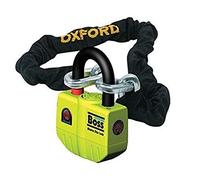 Oxford Boss Alarm Lock & Chain 12mm x 1.5m OF8, Black