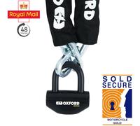 Oxford Boss Chain Lock Black 12 x 1200 mm