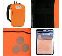 Oxford Bright Backpack Cover Waterproof Bike Reflective Orange 72 x 64 cm
