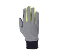 Oxford Bright Cycling Gloves 2.0 - Full finger reflective and high viz bike gloves. GB02BXL, Silver / Black / Neon Yellow