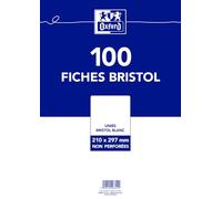 OXFORD Bristol A4 Plain 100 White Sheets in Film