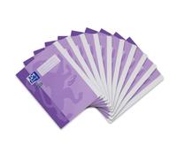 Oxford by Elba Flat File Made from Solid Cardboard with Soft Touch Surface, DIN Format Pack of 10 Purple