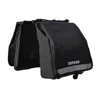 Oxford Pannier Bags C20 Double Bicycle Cycle Pannier Bag Luggage Black - 20L