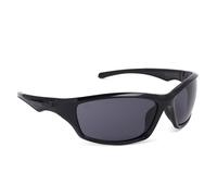 Oxford Camino Sunglasses SU010 | Wrap Around Black Frame Smoke Lens, One Size