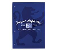 Oxford Campus, A4 Lined Paper Refill Pad, Headbound 140 Pages, Assorted Colour, Single Notepad