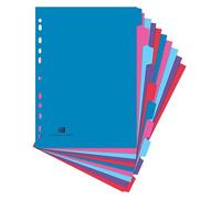 Oxford Campus A4 Size, 10 Part Dividers, Multi-Coloured, Set of 1, Assorted