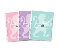 Oxford Campus Pastel A4 Notebooks with Student Time Table