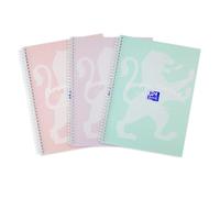 Oxford Campus Pastel A4 Notebooks with Student Time Table | Premium Quality Optik Paper+, Designed for Students, Organise your Studies by Colour