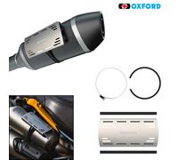 Oxford Can Guard Motorcycle Exhaust Heat Shield Motorbike Cover Street Silver