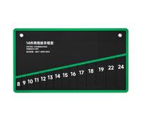 Oxford Canvas Combination Wrench Pouch, 14 Mouths | Thickened Oxford Canvas Body, Two Top Grommets for Vertical Storage, Stitched Perimeter Finish Around the Pouch