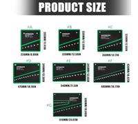Oxford Canvas Combination Wrench Pouch, 16 Mouths | Thickened Oxford Canvas Body, Two Top Grommets for Vertical Storage, Stitched Perimeter Finish Around the Pouch