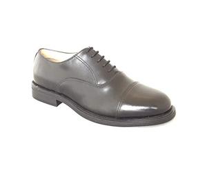 Oxford Capped Cadets Parade Shoes. (4 UK, Black)