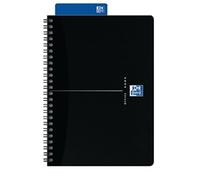 Oxford Office Notebook Wirebound Polypropylene Ruled 180pp 90gsm A5 Smart Black Ref N002988 [Pack of 5]