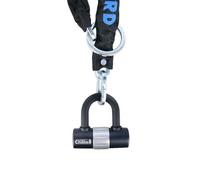 Oxford Chain 8 & Padlock, Sold Secure Silver & Double Locking Padlock PN: LK140