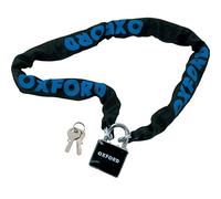 Oxford Chain Lock and Padlock - Black, 900 x 6 mm