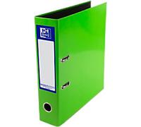 OXFORD Classy Wide Lever Arch File A4 70 mm Light Green 2 Rings Board, Paper High-Glossy