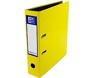 OXFORD Classy Wide Lever Arch File A4 70 mm Yellow 2 Rings Board, Paper High-Glossy