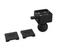 CLIQR Motorcycle 1 Inch Ball Device Mount System. Phone/GPS/compact Actoin Camera Holder. OX853, black