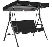Oxford Cloth 3-Seater Swing Canopy Replacement, Durable Hammock Top Cover for Patio & Garden, 191x120x18/23cm Protection Cover