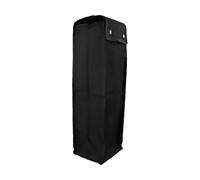 Oxford Cloth Barbecue Utensil Storage Bag | Foldable BBQ Accessories Organizer with Multiple Compartments for Grilling Tools | Camping and Picnic | Black | 6x6x20 Inch