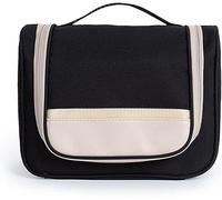 Oxford Cloth Carry Cosmetic Bags Organizer High Capacity Multifunction Bathroom Organizer Wash Bag Travel Set Handbag (Color : Black)