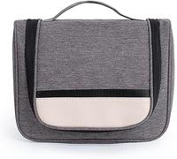 Oxford Cloth Carry Cosmetic Bags Organizer High Capacity Multifunction Bathroom Organizer Wash Bag Travel Set Handbag (Color : Gray)
