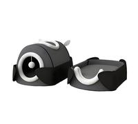 Oxford Cloth Damp-Proof Cat Bed, 2 in 1 Foldable Cat Cave House Cute Animal Shape Nest Pet Sleeping Bed with Double-Sided Cotton Cats Pad and Toy Ball 21.65" × 15.75" (Gray)