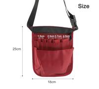 Oxford Cloth Device Waist Bag Having Customizable Removable Belt - Multi-Compartment Storage Pouch for Mechanics Veterinarians Professionals 25 X 18 Cm 178.5g(Pink)