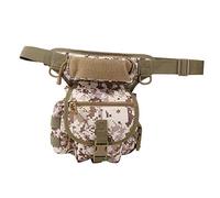 Oxford Cloth Drop Leg Bag, Reporter Pouch Leg Bag, 900D Water - Photography Leg Bag with Quick - Access Cache Pocket for Sports Travel Outdoor Use, Black Khaki (Desert Digital (in Stock) One Size)