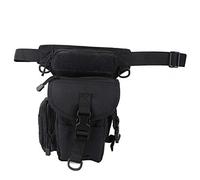 Oxford Cloth Drop Leg Bag, Reporter Pouch Leg Bag, Multifunction Photography Leg Bag with Cache Pocket for Sports Travel Outdoor Use, 10L Capacity (Black One Size)