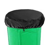 Oxford Cloth Drum Cover - Stretchable Adjustable Barrel Protector, Dustproof Waterproof Lid, Durable Outdoor Shield | Universal Rain Barrel Cover For Garden Patio Deck Yard Water Storage Containers